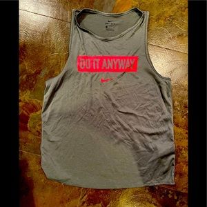 Nike women’s Small Dri-fit tank top. Gray